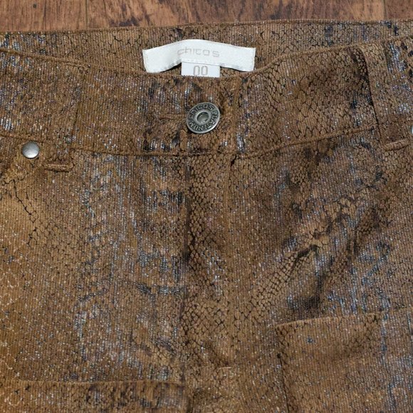 2 for $40 Chico's "Snakeskin" pants - Picture 3 of 6